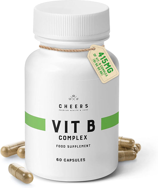 Vitamin B Complex with L-Theanine, L-Tryptophan, and Magnesium Cheers - E-Drug