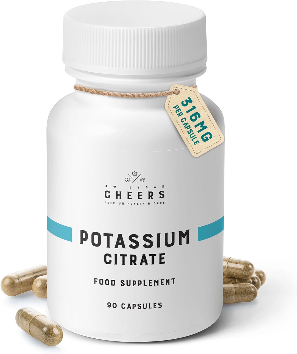 Potassium Citrate Capsules 333mg Highly Bioavailable, Organic Form from ...