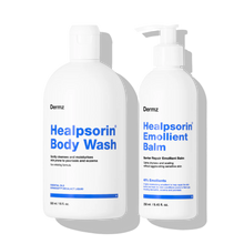 Dermz Healpsorin Soothe & Protect Set: Emollient Balm & Body Wash