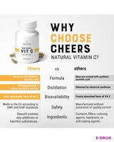 Vitamin C High Dose 1000 mg 90 Capsules Acerola Extract Natural - E-Drug