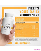 Vitamin C High Dose 1000 mg 90 Capsules Acerola Extract Natural - E-Drug