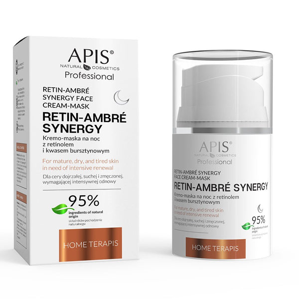 Retin-Ambre Synergy - Krem-maska ​​do twarzy z retinolem i kwasem ambrowym 50ml
