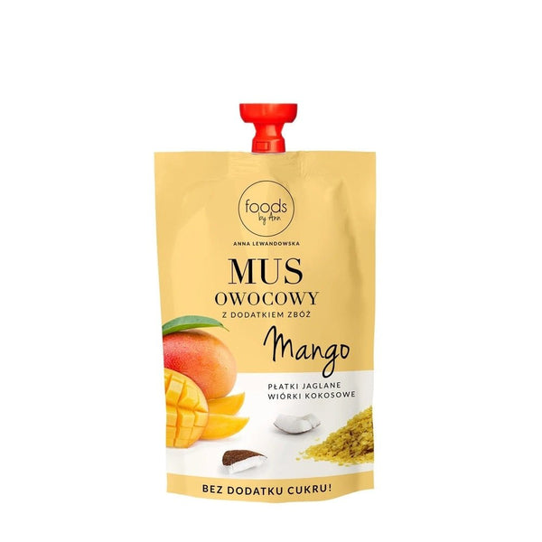 Fruit puree with cereals Mango & Millet flakes & Coconut flakes 100g