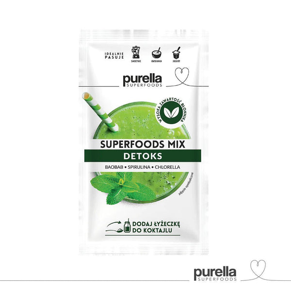 Superfoods mix Detox - Baobab, Spirulina, Chlorella 40g