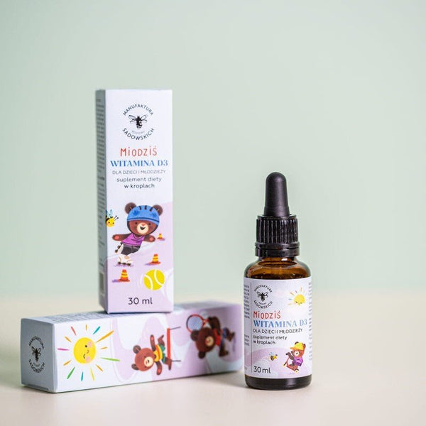 Drops Vitamin D3 for Kids - Honey Bear 30ml