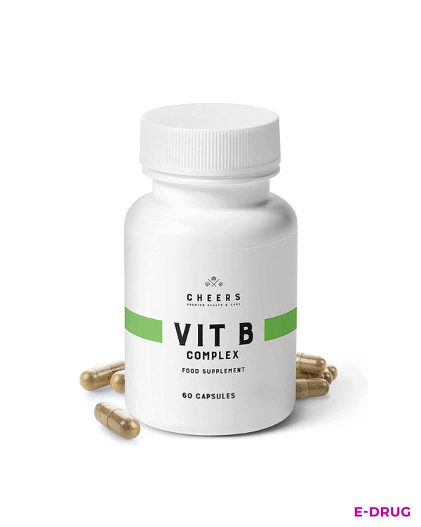Cheers Vitamin B Complex with L-Theanine, L-Tryptophan, and Magnesium - E-Drug