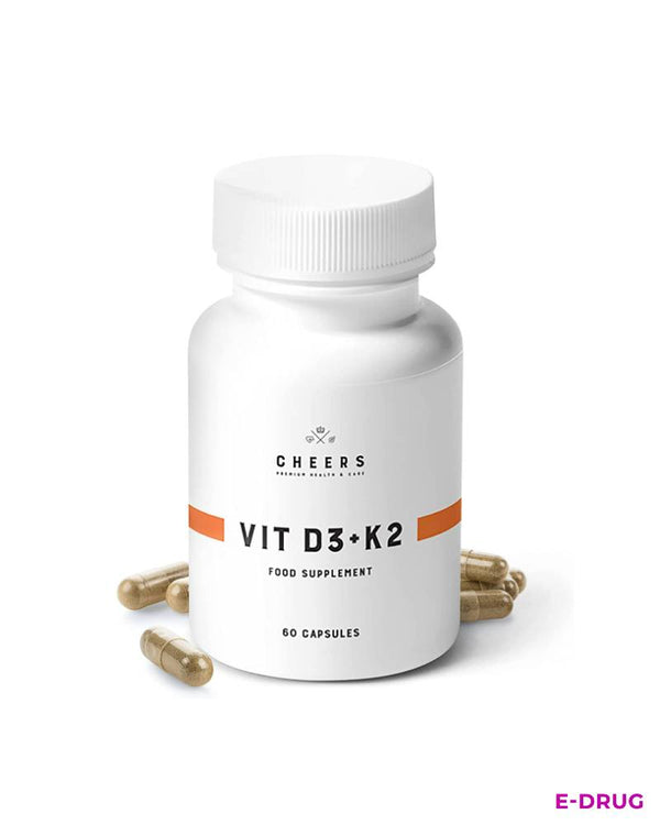 Cheers Vitamins D3+K2 The Biologically Active Vitamin Complex for Your Health - E-Drug