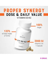 Vitamins D3+K2 The Biologically Active Vitamin Complex Cheers - E-Drug