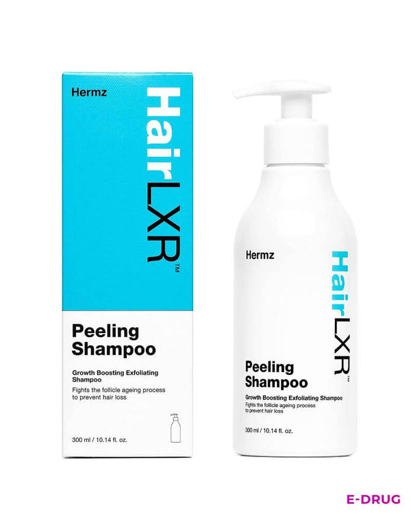 Hermz HairLXR Peeling Shampoo - Hair Loss Treatment for Women & Men Hermz