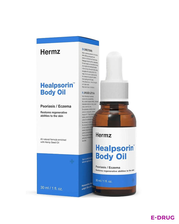 Hermz Healpsorin Body Oil 30ml - Scalp Psoriasis, Cracked and Irritated Skin - Eczema, Rosacea Hermz