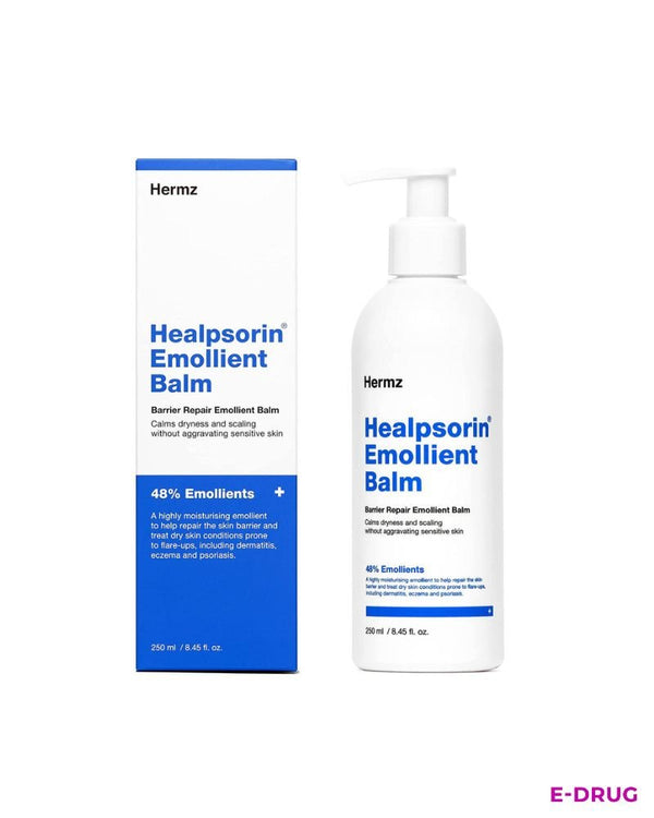 Hermz Healpsorin Emollient Balm 250 ml - itch relief, eczema, psoriasis & dermatitis Hermz