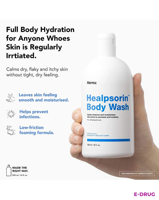 Dermz Healpsorin Hydrating Body Wash - E-Drug