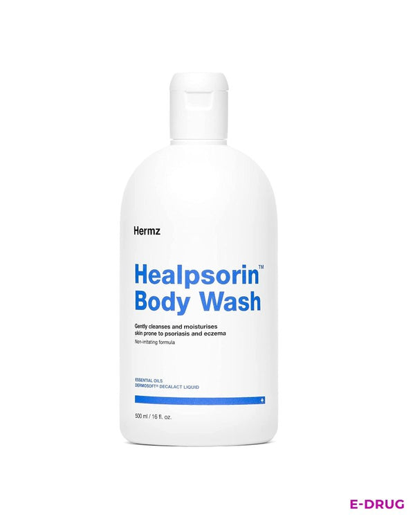 Hermz Healpsorin Hydrating Body Wash - Psoriasis & Eczema Treatment Hermz