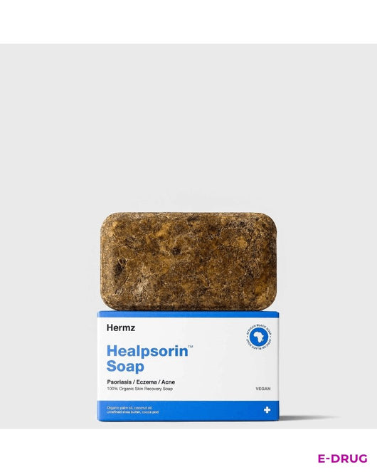 Hermz Healpsorin Soap - COSMOS certified organic African black soap Hermz
