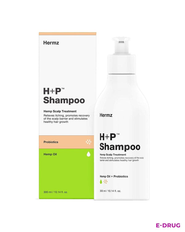 Hermz H+P Shampoo for Soothing Itchy Scalps and Irritated Skin - Moisturizing Hermz