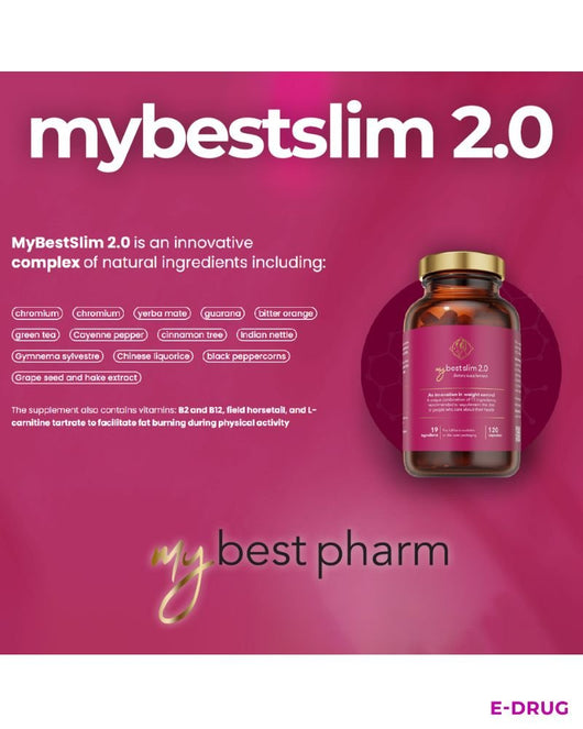 MyBestSlim 2.0 Advanced Weight Management - 19 Unique Ingredients MyBestpharm