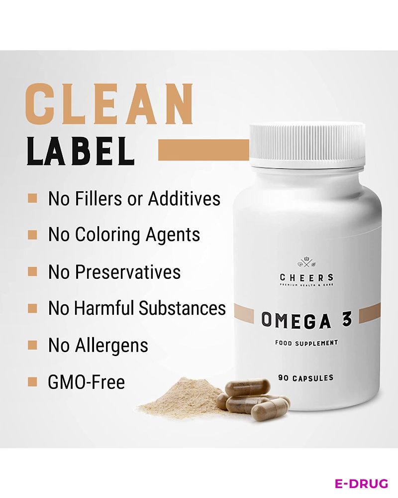 Omega3 Fatty Acids - Essential Brain and Body Support from Cheers - E-Drug