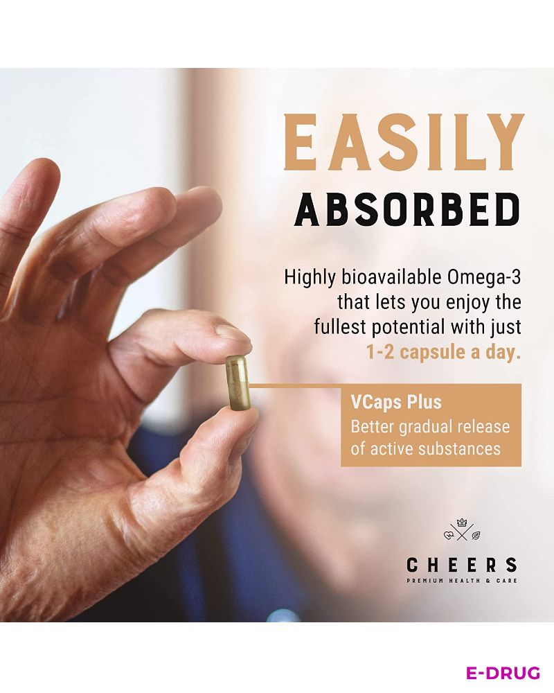 Omega3 Fatty Acids - Essential Brain and Body Support from Cheers - E-Drug